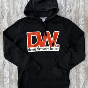 A DW Doing Dirt Work better hoodie in black color