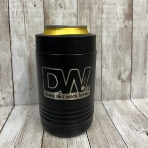 A stainless steel DW regular can cooler
